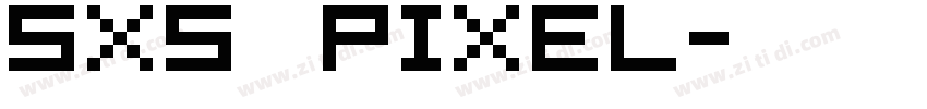 5X5 PIXEL字体转换